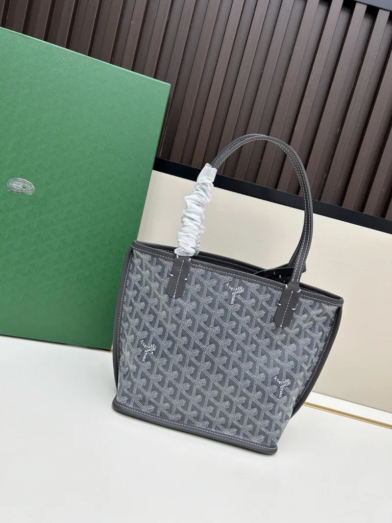 Alternative view of Goyard Gray Mini Tote Bag with Pouch 20x20x10cm