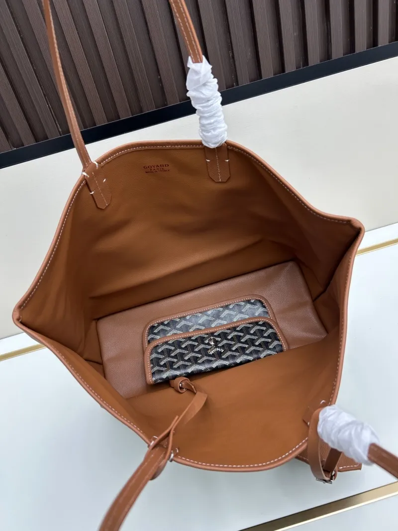 Goyard Black Tan Tote Shopping Bag 533 - Image 7