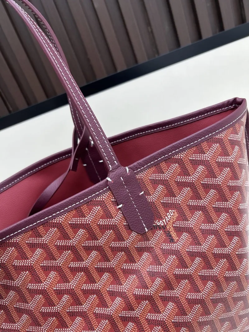 Goyard Burgundy Shopping Tote Bag with Pouch 536 - Image 3