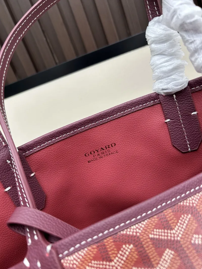 Goyard Burgundy Shopping Tote Bag with Pouch 536 - Image 5