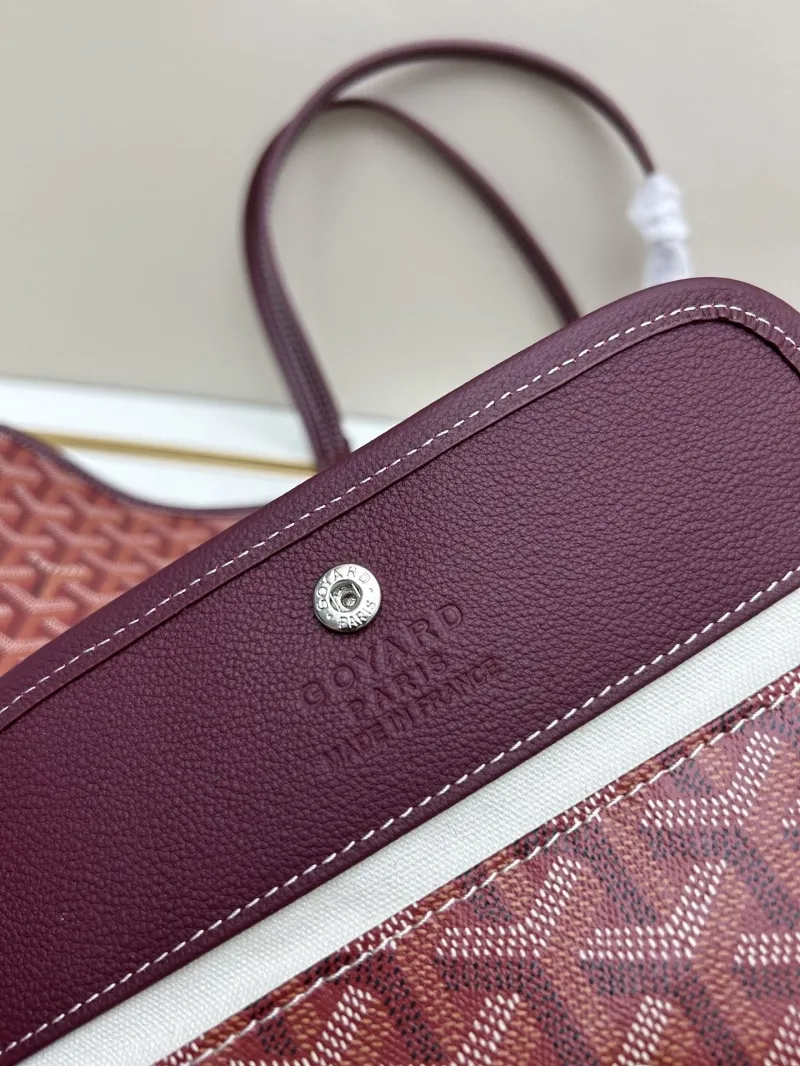 Goyard Burgundy Shopping Tote Bag with Pouch 536 - Image 8