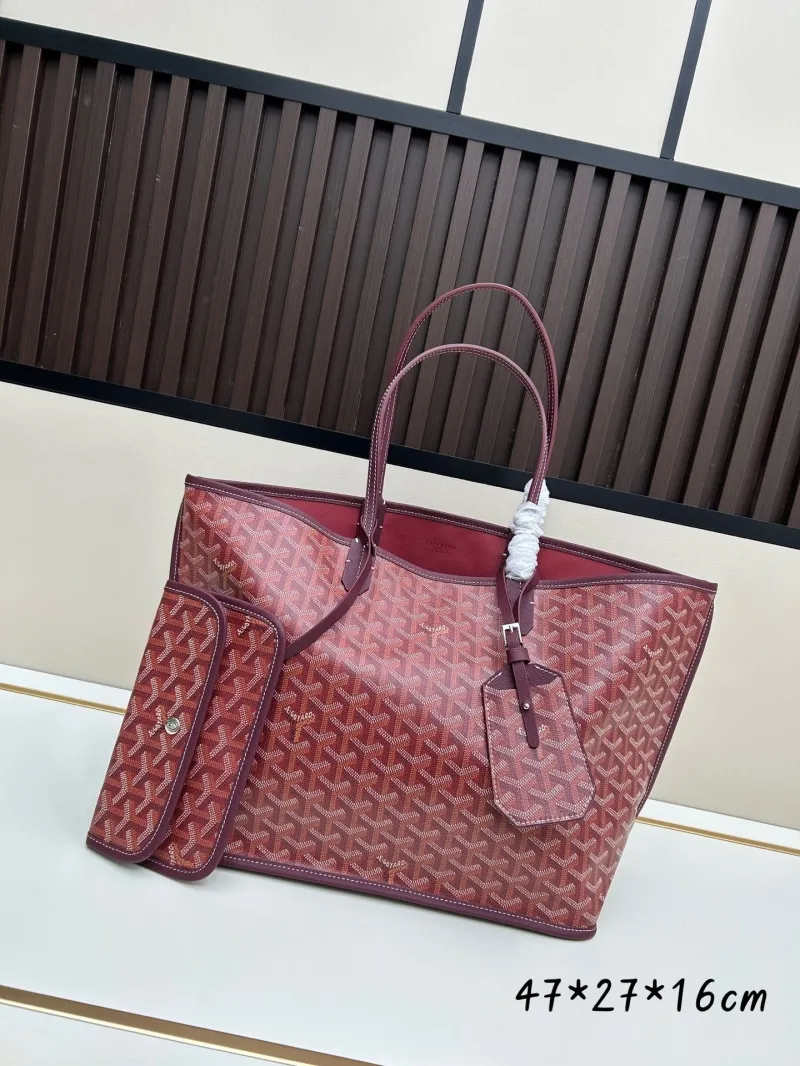 Goyard Tote Shopping Bag with Pouch 539 - Image 6