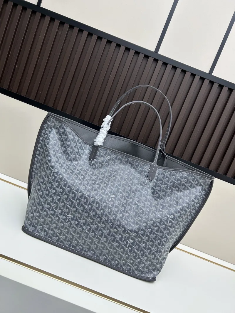 Alternative view of Goyard Gray Tote Shopping Bag with Pouch SKU 540