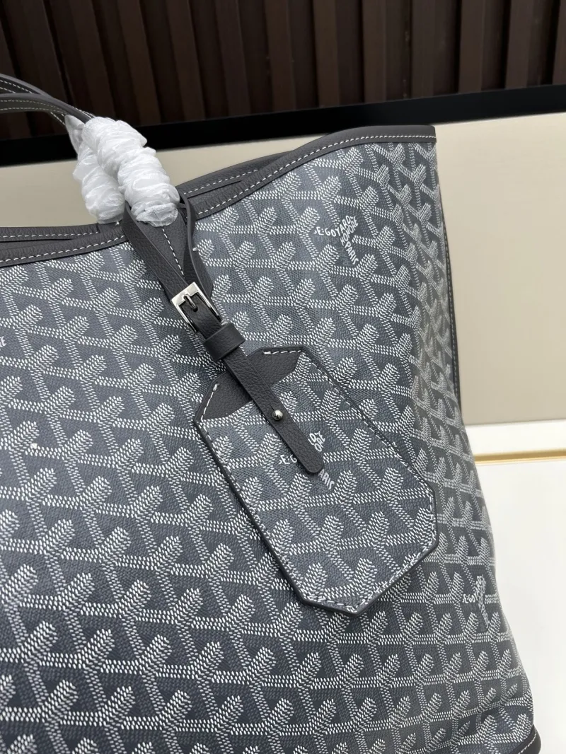 Goyard Gray Tote Shopping Bag with Pouch SKU 540 - Image 3