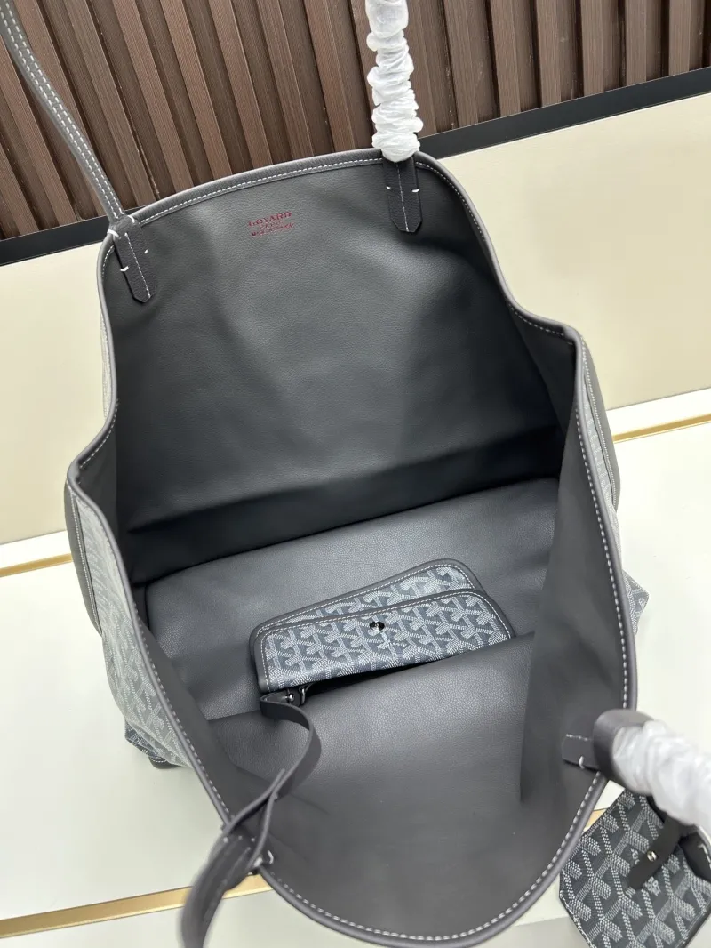 Goyard Gray Tote Shopping Bag with Pouch SKU 540 - Image 6