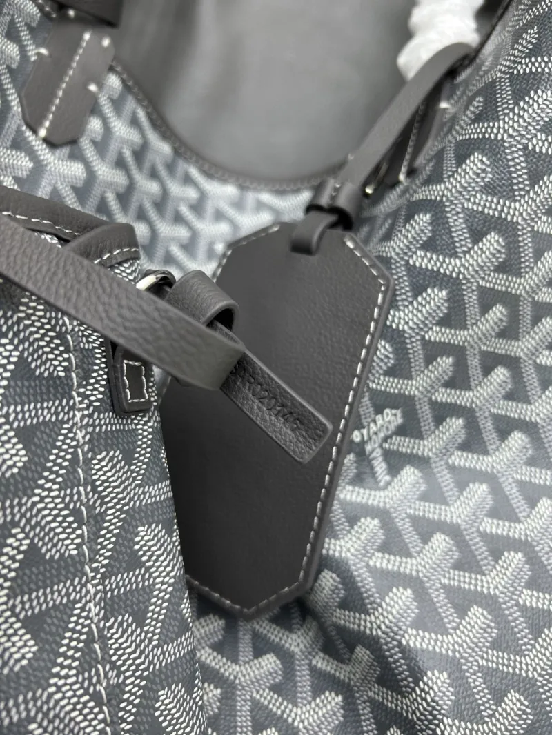 Goyard Gray Tote Shopping Bag with Pouch SKU 540 - Image 7