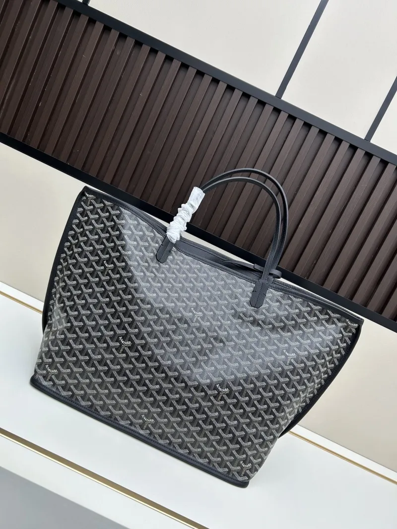 Alternative view of Goyard Dark Gray Tote Bag with Pouch SKU 542