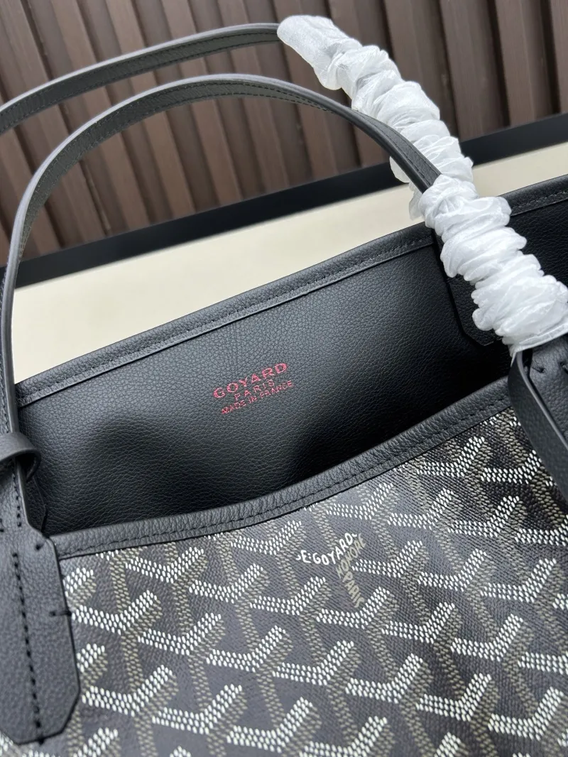 Goyard Dark Gray Tote Bag with Pouch SKU 542 - Image 3