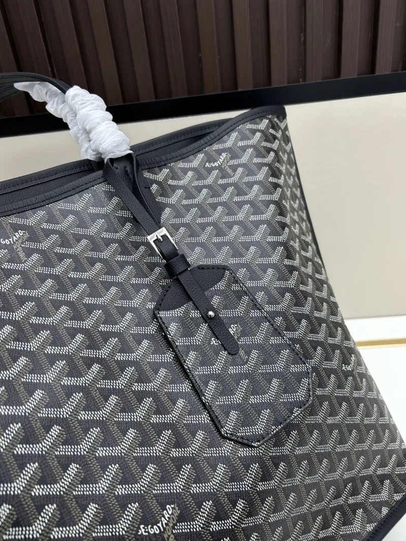 Goyard Dark Gray Tote Bag with Pouch SKU 542 - Image 4