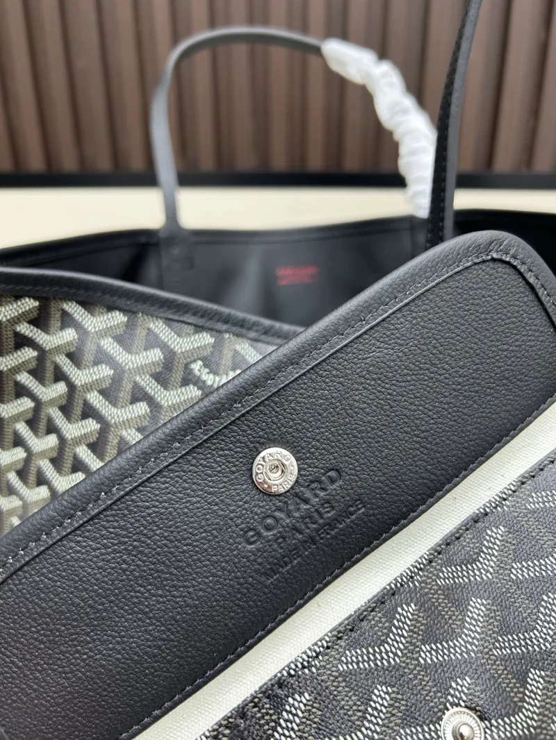 Goyard Dark Gray Tote Bag with Pouch SKU 542 - Image 7