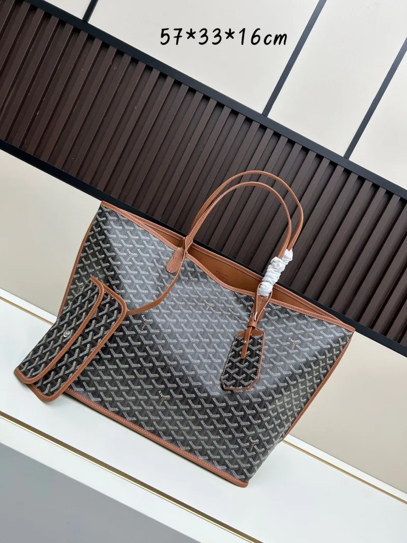 Goyard Brown Monogram Tote Bag 545