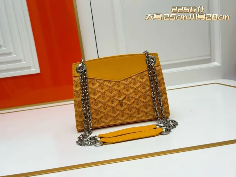 Alternative view of Goyard Yellow Chain Shoulder Bag 2256 25cm 20cm