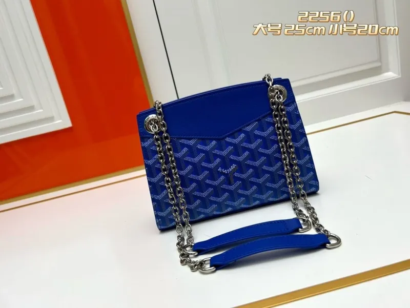 Alternative view of Goyard Blue Chain Shoulder Bag 2256 25cm 20cm