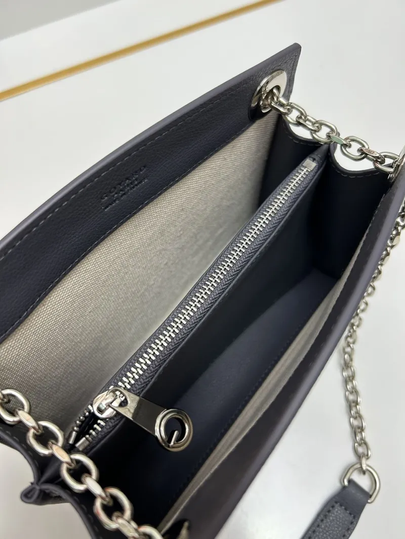 Goyard Dark Gray Chain Shoulder Bag 551 Large Small Sizes - Image 7