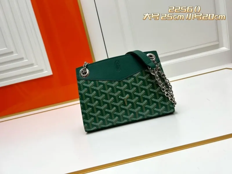 Goyard Green Chain Shoulder Bag 2256 25cm 20cm