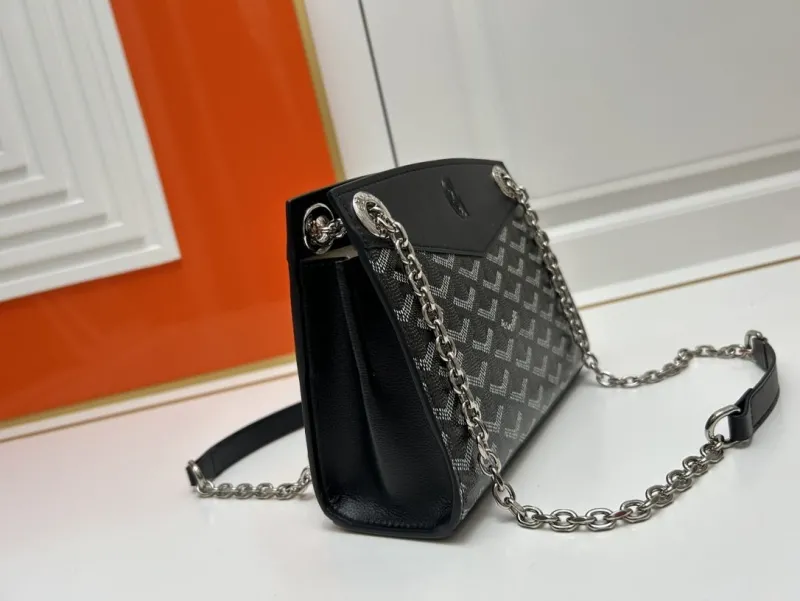 Goyard Black Chain Shoulder Bag 2256 Large 25cm - Image 3