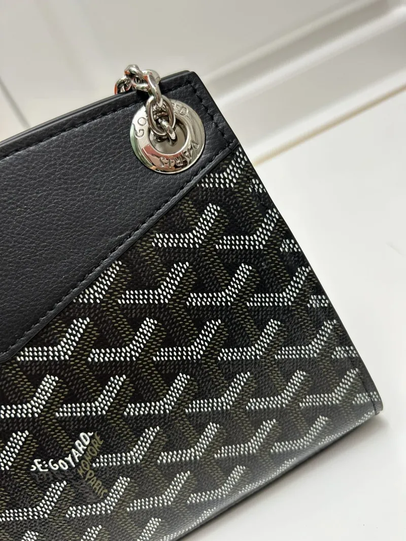Goyard Black Chain Shoulder Bag 2256 Large 25cm - Image 6