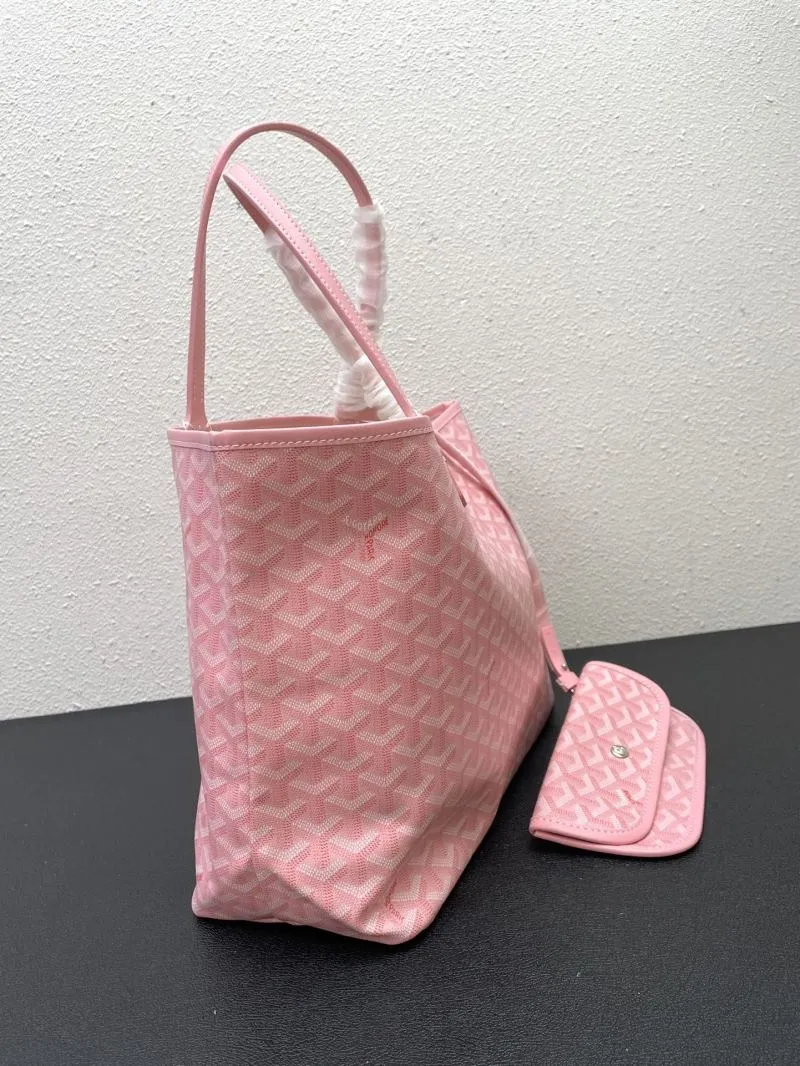 Goyard Pink Tote Bag 558 Medium Large with Pouch - Image 5