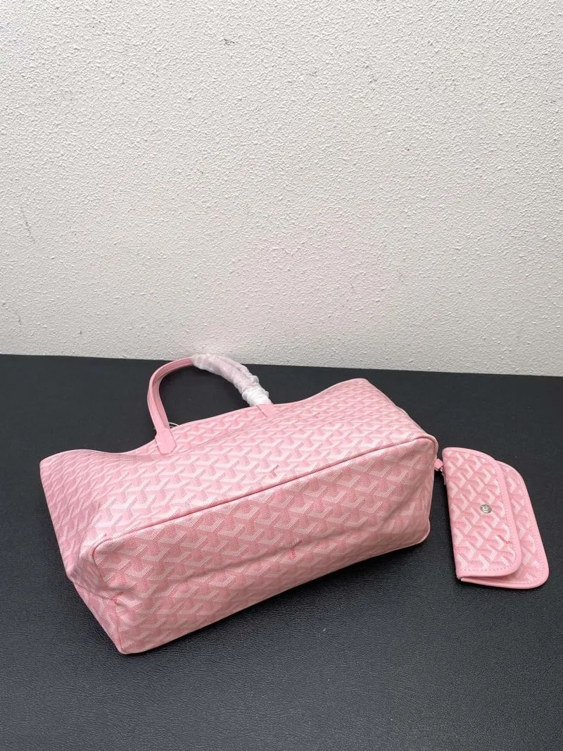 Goyard Pink Tote Bag 558 Medium Large with Pouch - Image 7