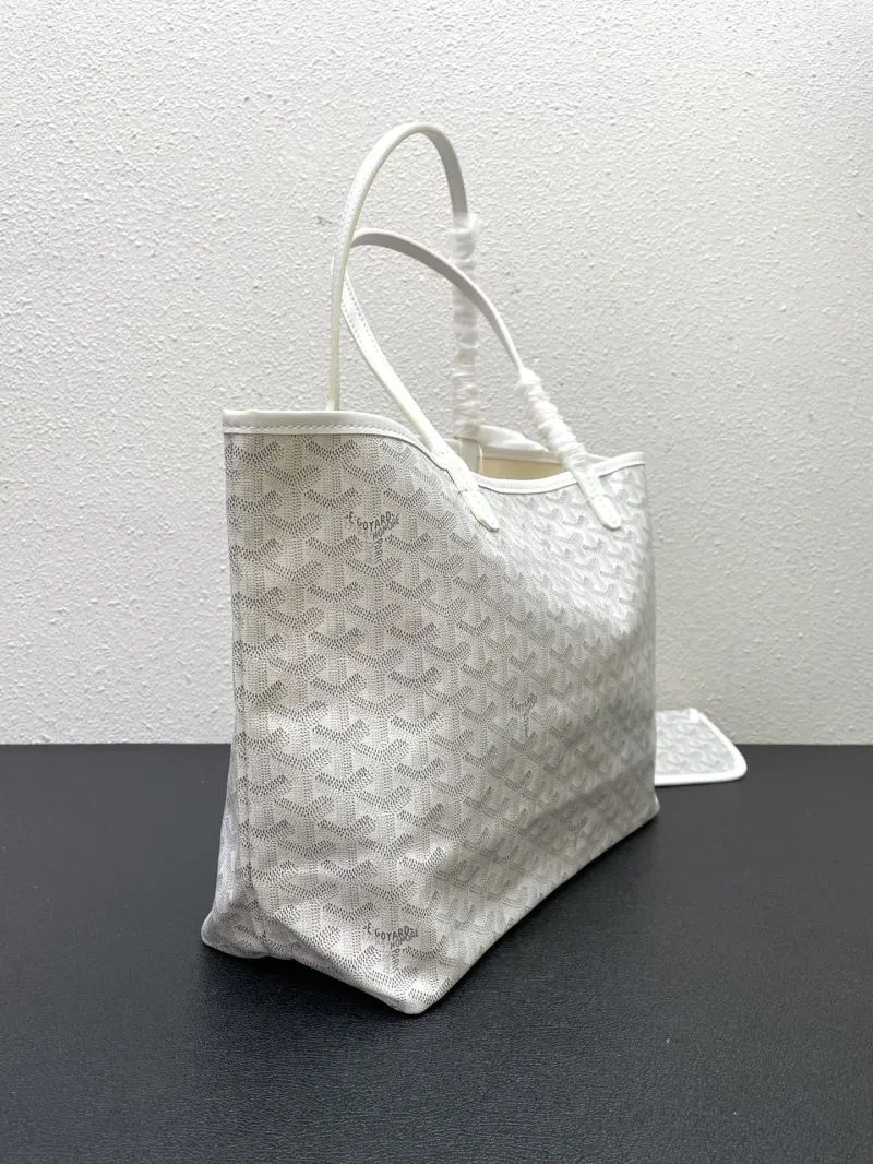 Goyard White Tote Bag with Pouch Size 47cm 55cm SKU 559 - Image 6