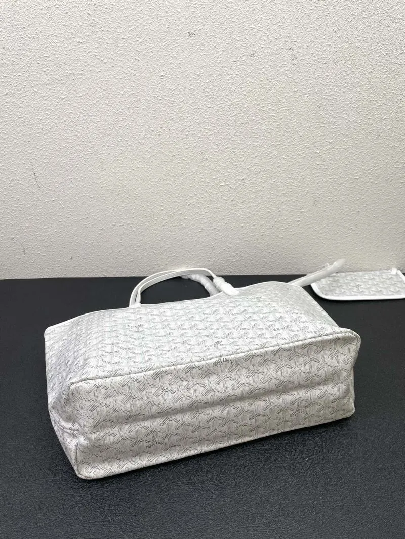 Goyard White Tote Bag with Pouch Size 47cm 55cm SKU 559 - Image 7