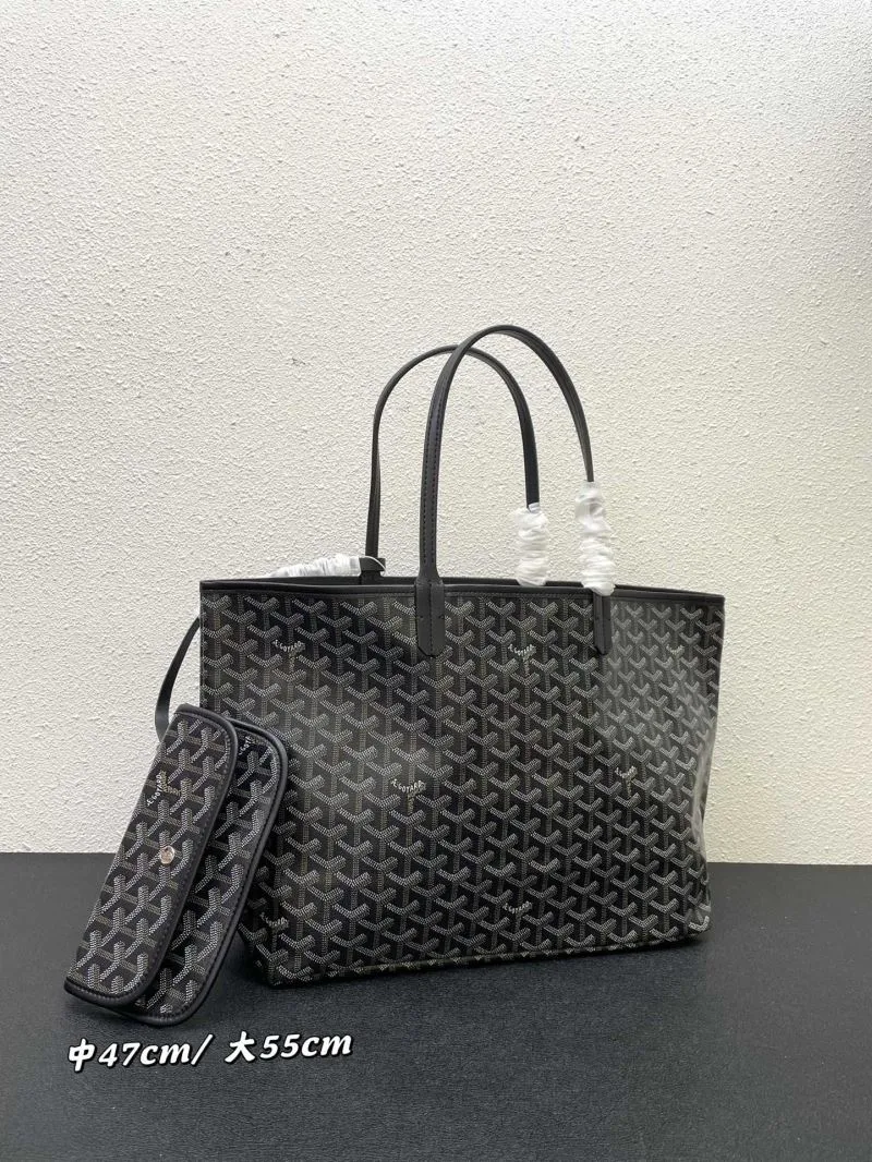 Alternative view of Goyard Black Medium Large Tote Bag with Pouch