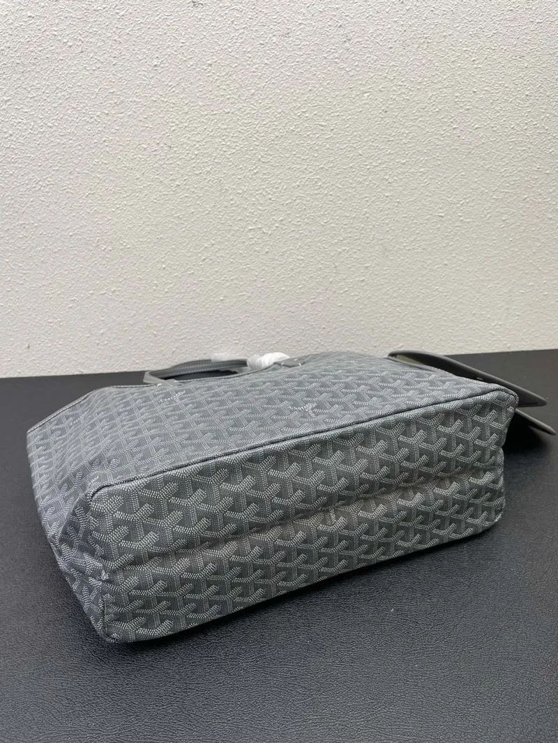 Goyard Gray Tote Bag 563 with Pouch Medium and Large - Image 7