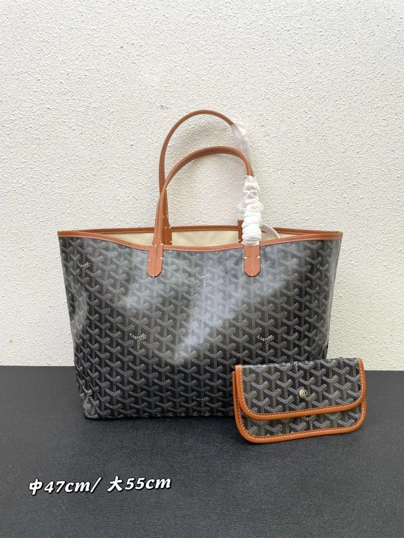 Goyard Black Tote Bag with Pouch Medium Large
