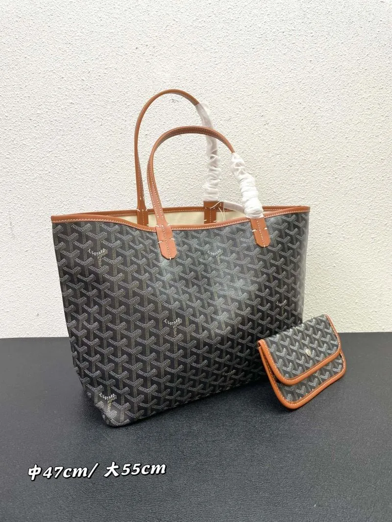 Alternative view of Goyard Black Tote Bag with Pouch Medium Large