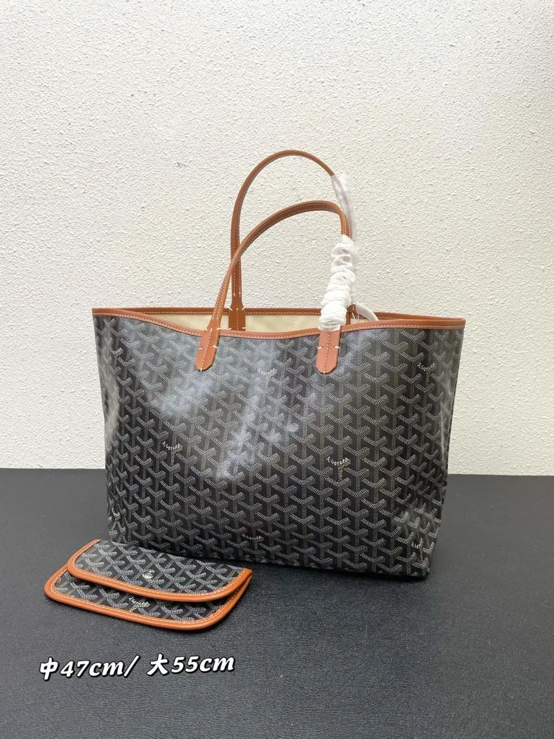 Goyard Black Tote Bag with Pouch Medium Large - Image 3