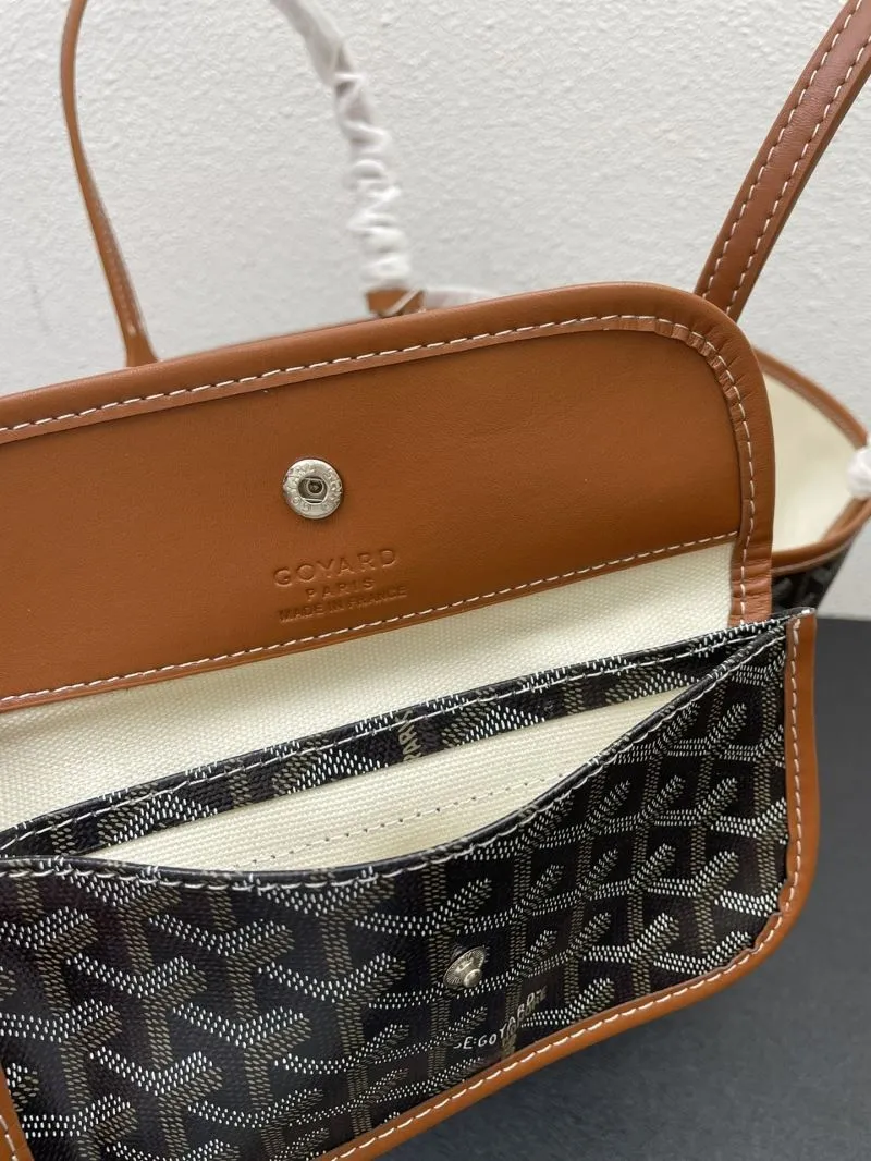 Goyard Black Tote Bag with Pouch Medium Large - Image 8