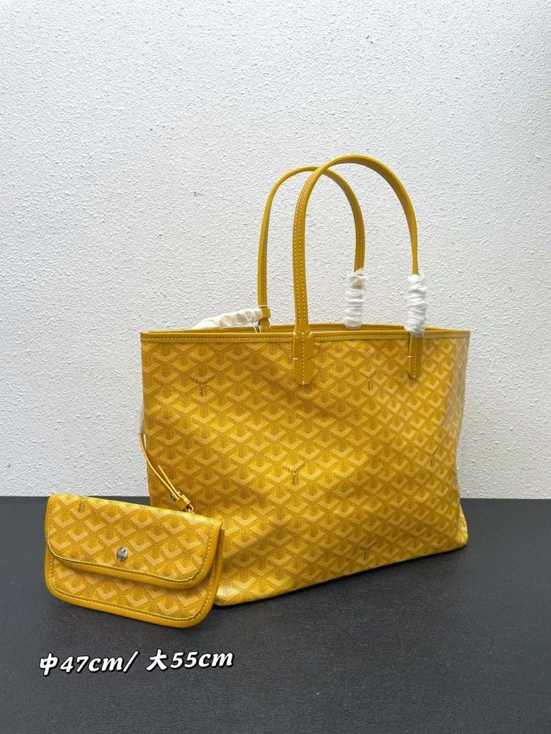 Goyard Yellow Shopping Tote Bag With Pouch Medium Large Sizes