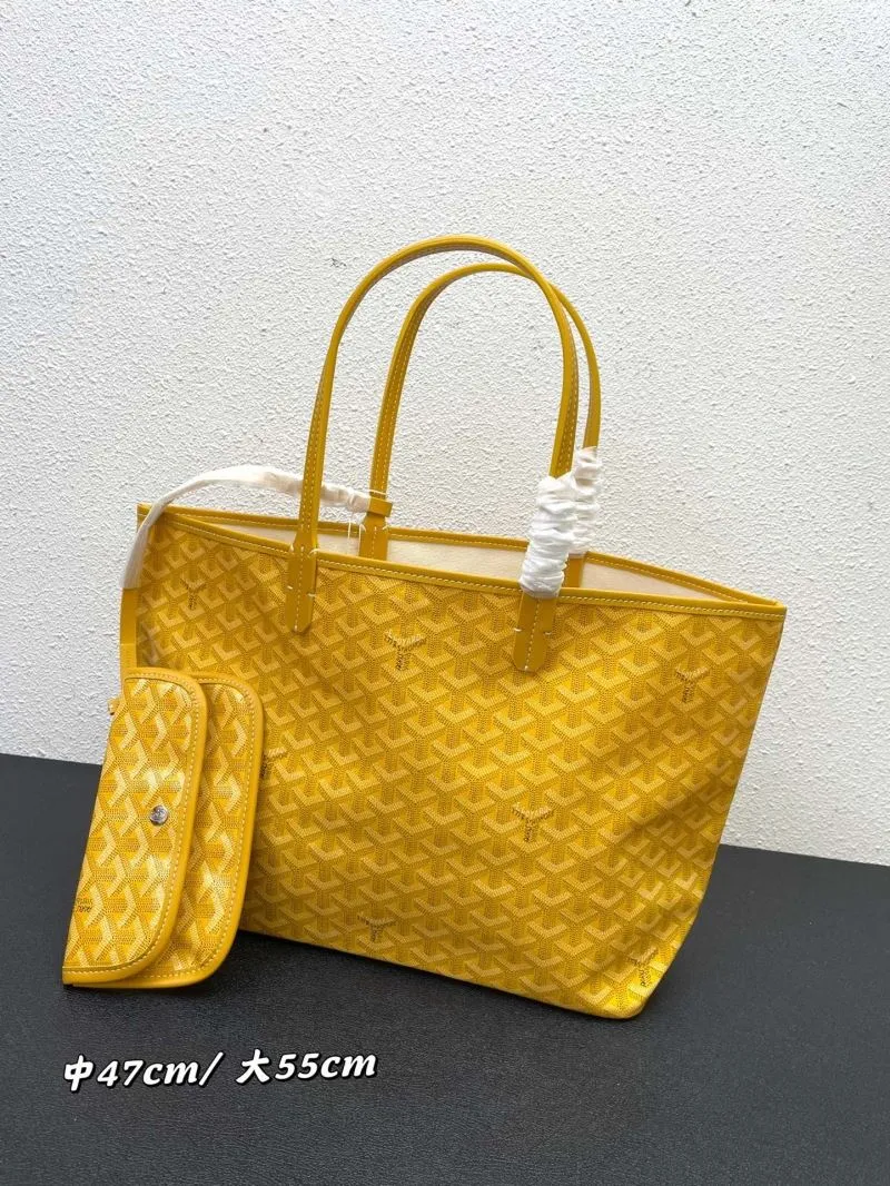 Alternative view of Goyard Yellow Shopping Tote Bag With Pouch Medium Large Sizes