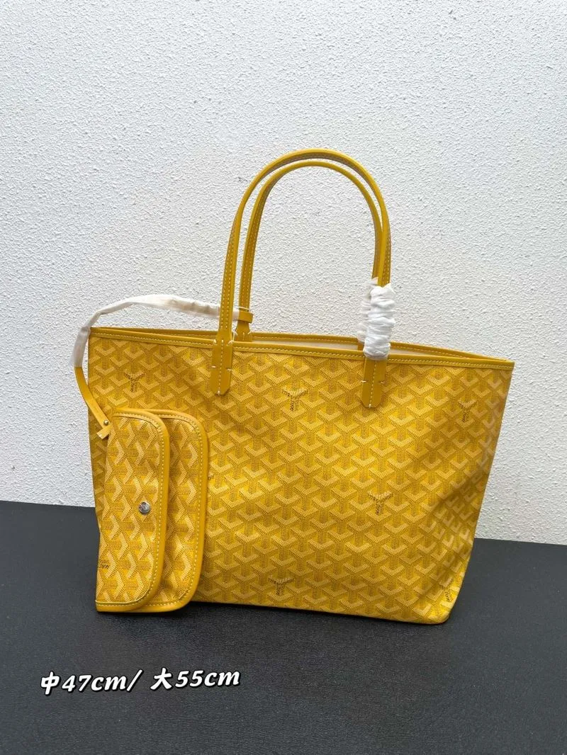 Goyard Yellow Shopping Tote Bag With Pouch Medium Large Sizes - Image 3