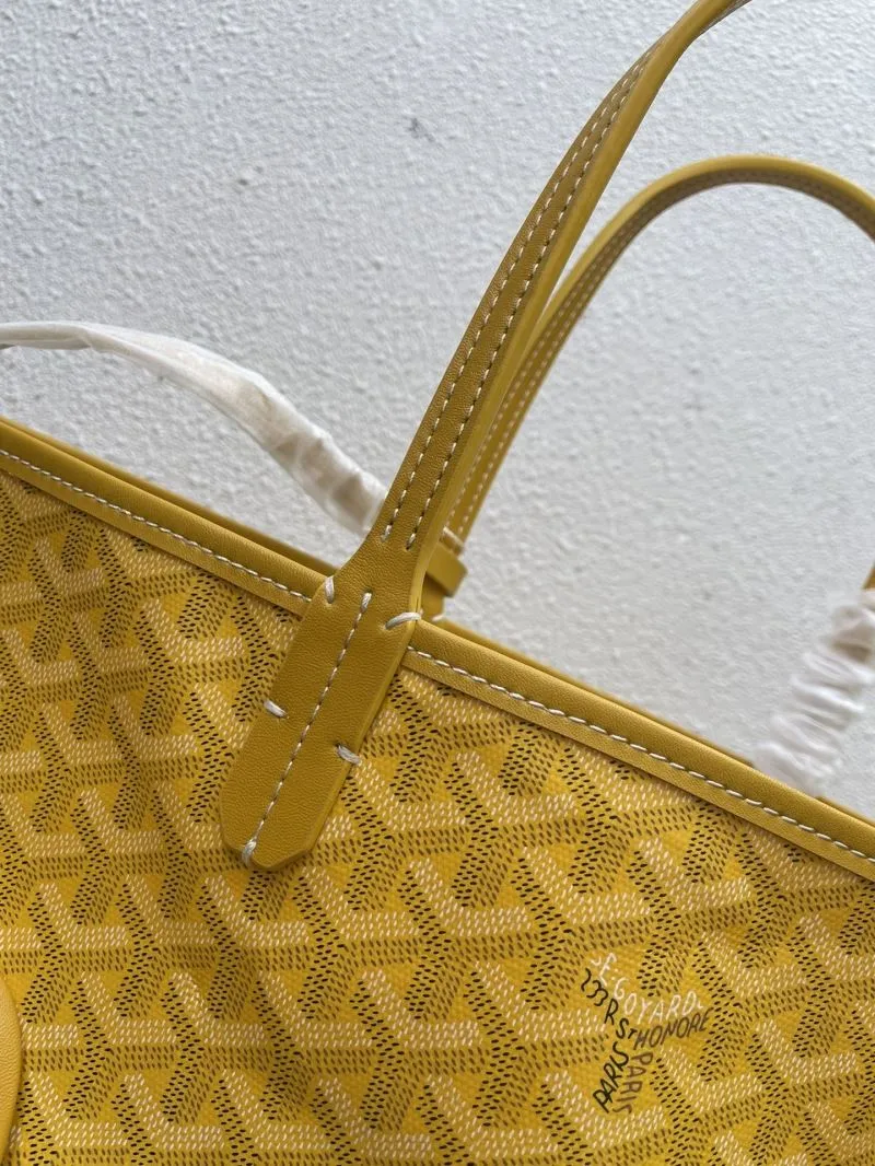 Goyard Yellow Shopping Tote Bag With Pouch Medium Large Sizes - Image 5
