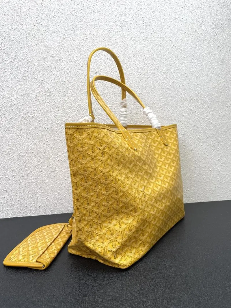 Goyard Yellow Shopping Tote Bag With Pouch Medium Large Sizes - Image 6