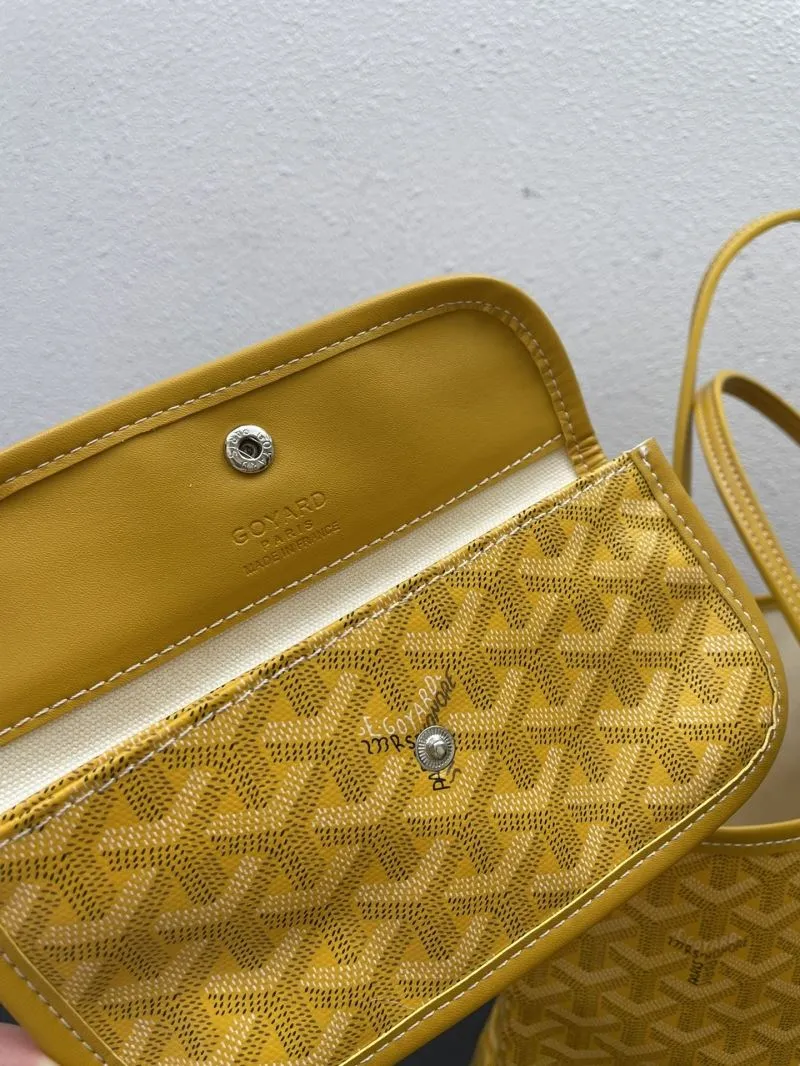 Goyard Yellow Shopping Tote Bag With Pouch Medium Large Sizes - Image 8