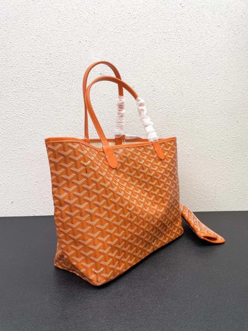 Goyard Orange Tote Bag with Pouch Medium Large Size - Image 5