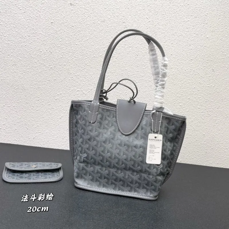 Alternative view of Goyard Gray French Bulldog Print Tote Bag 20cm