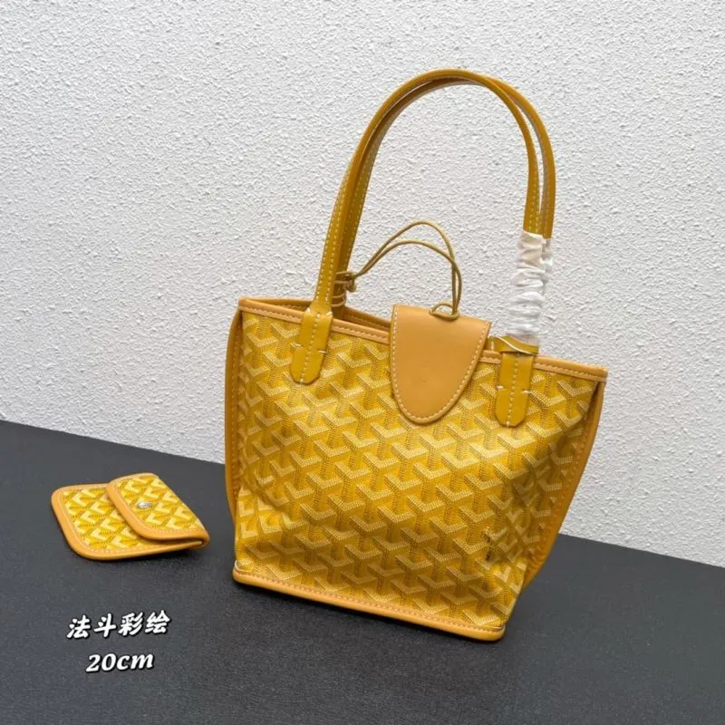 Alternative view of Goyard Yellow French Bulldog Print Tote Bag 20cm