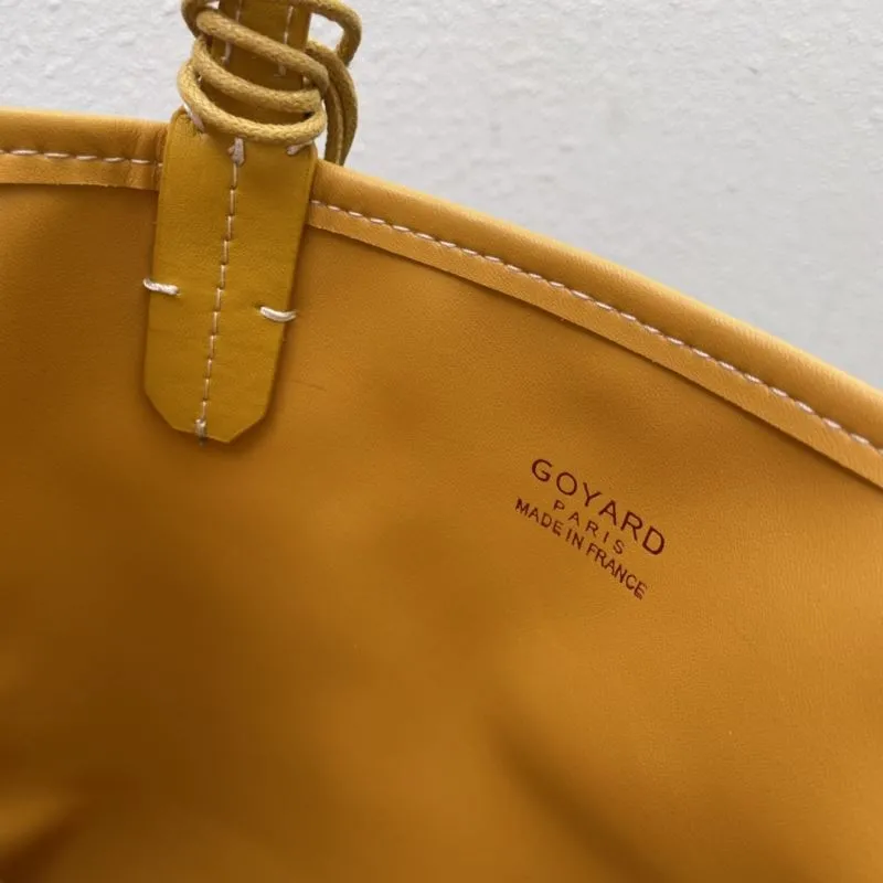 Goyard Yellow French Bulldog Print Tote Bag 20cm - Image 9