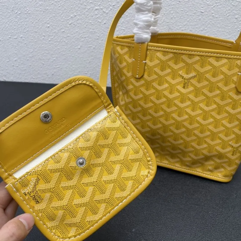 Goyard Yellow Small Shopping Tote Bag 581 - Image 7