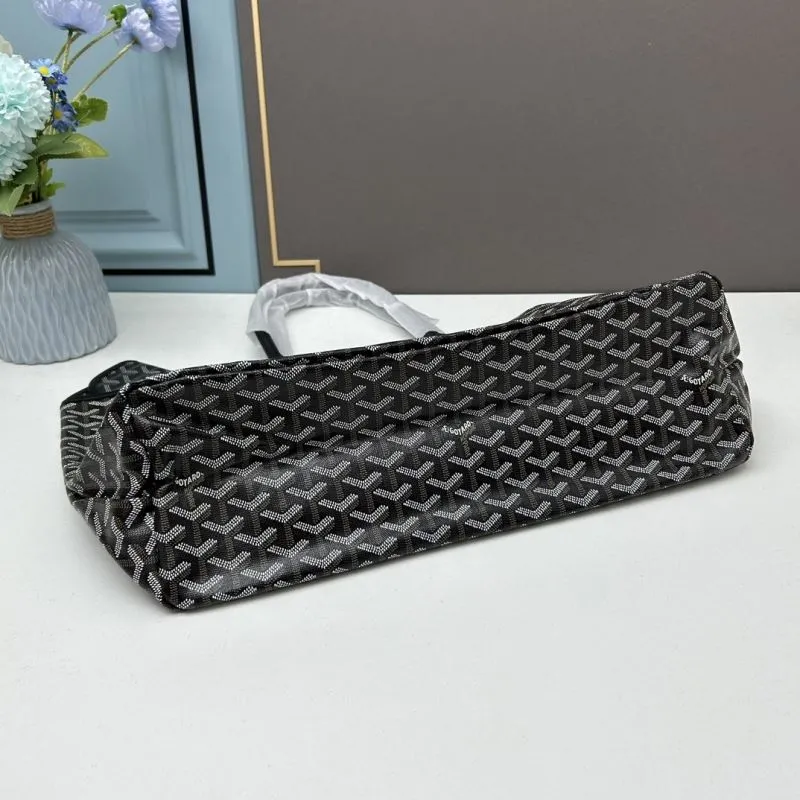 Goyard Large Black Tote Bag with Pouch - Image 4