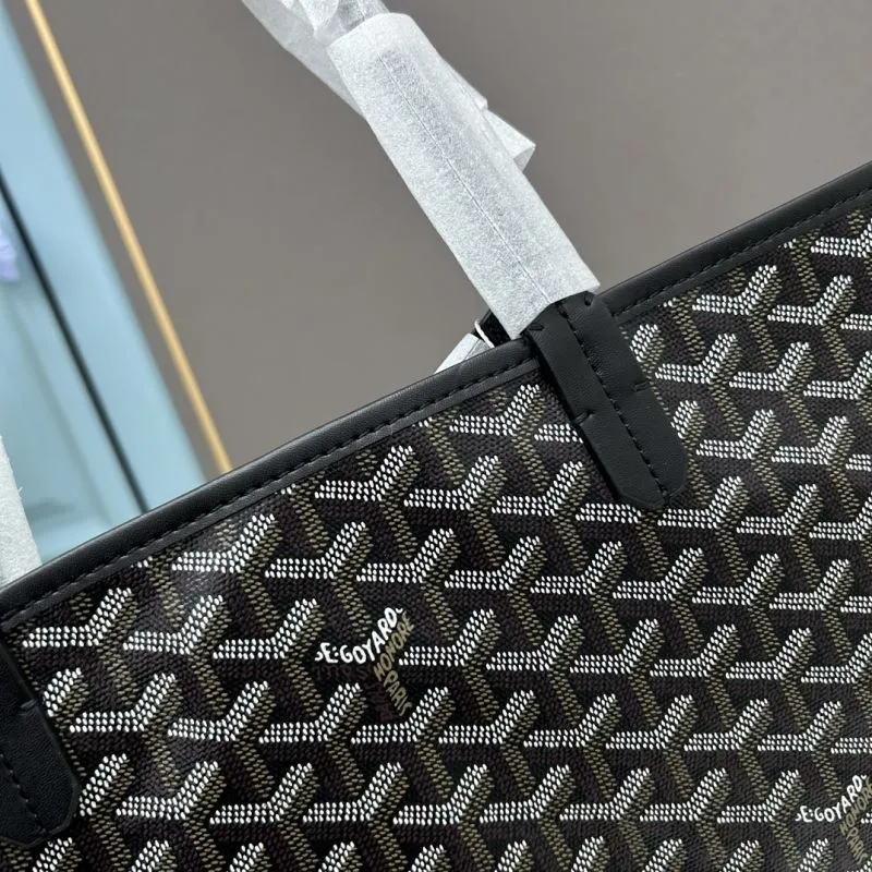 Goyard Large Black Tote Bag with Pouch - Image 5