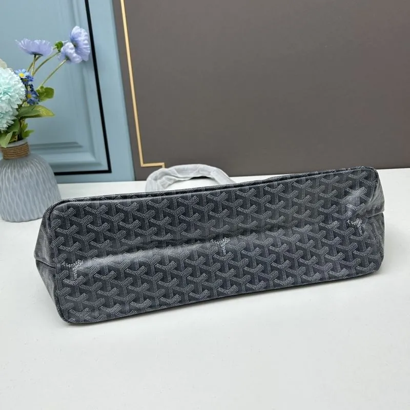 Goyard Large Gray Shopping Tote Bag with Pouch - Image 5
