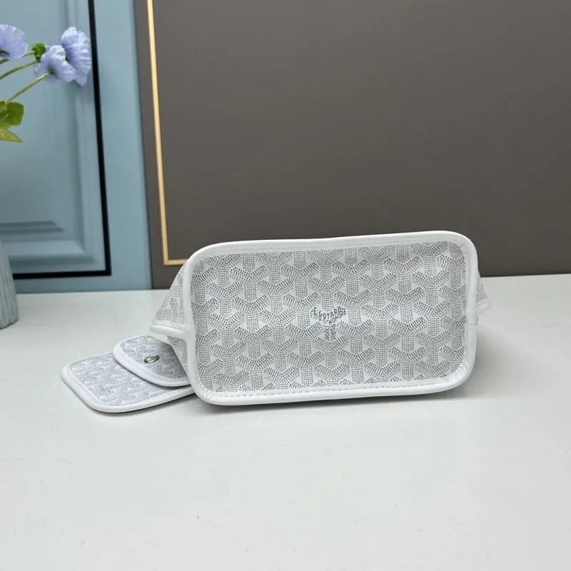 Goyard White French Bulldog Print Tote Bag 593 - Image 5