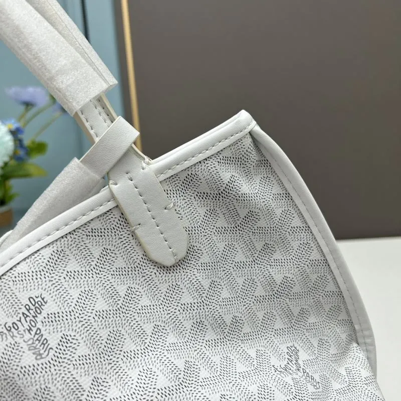 Goyard White French Bulldog Print Tote Bag 593 - Image 6