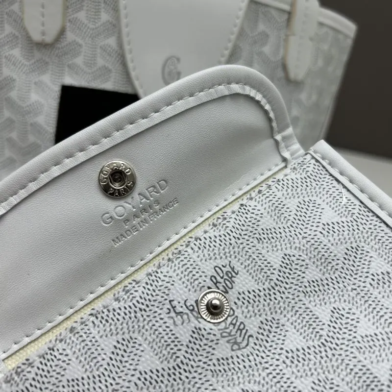 Goyard White French Bulldog Print Tote Bag 593 - Image 8