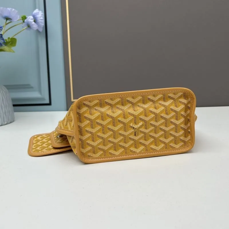 Goyard Yellow French Bulldog Mini Tote Bag With Pouch - Image 5