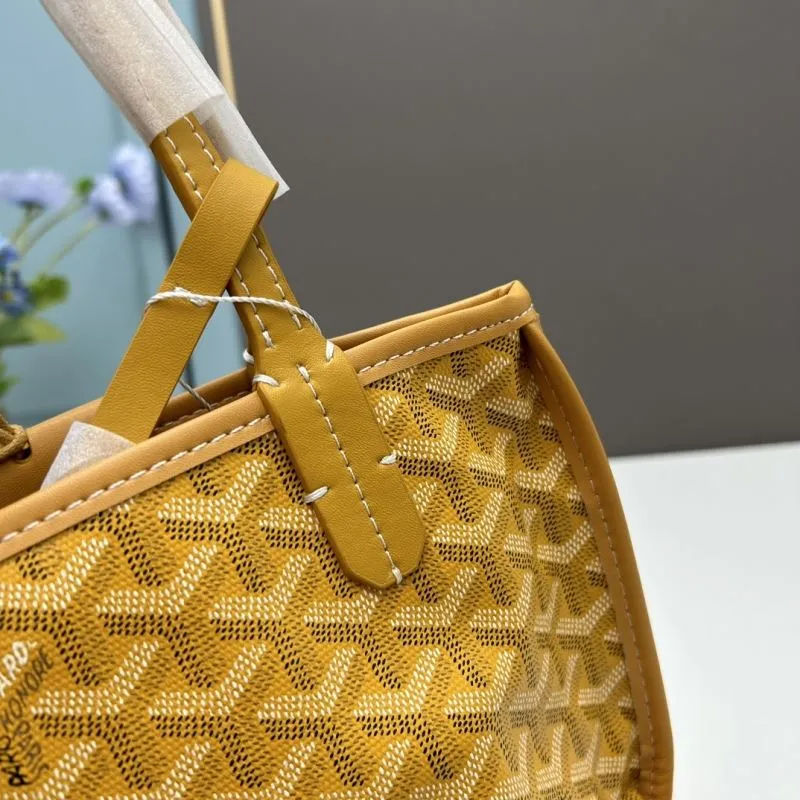 Goyard Yellow French Bulldog Mini Tote Bag With Pouch - Image 6